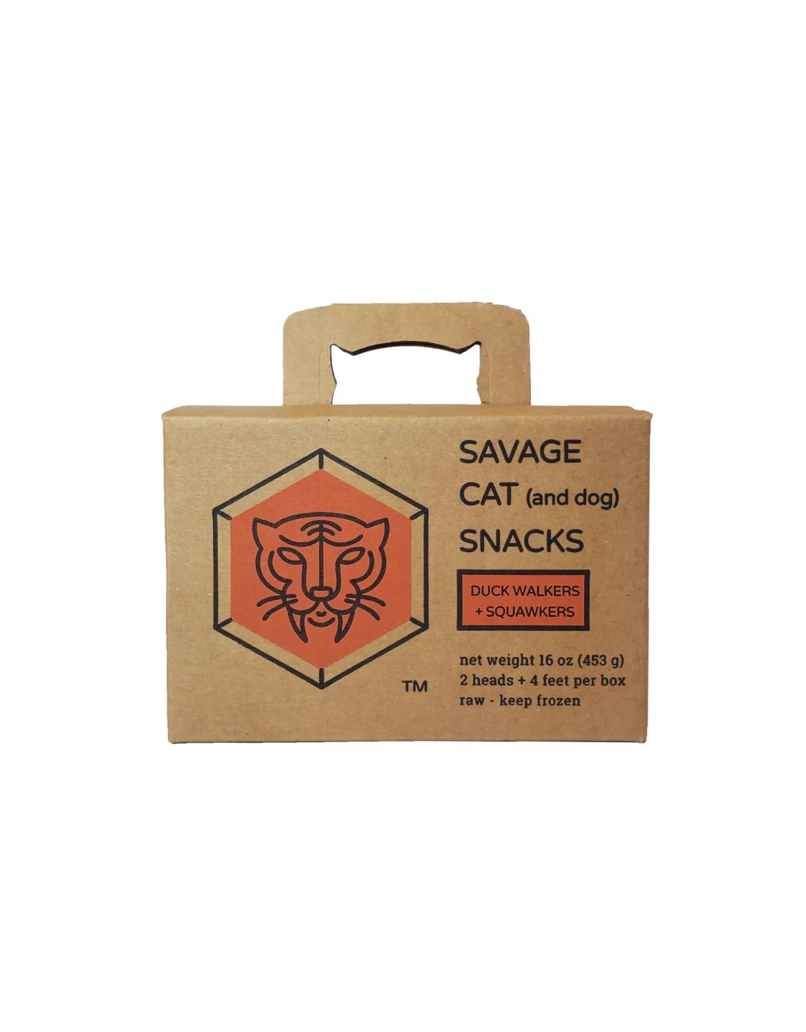 SAVAGE CAT SAVAGE CAT DUCK HEADS & FEET 4PK
