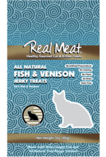 REAL MEAT TREATS REAL MEAT CO. CAT FISH & VENISON TREAT 3OZ