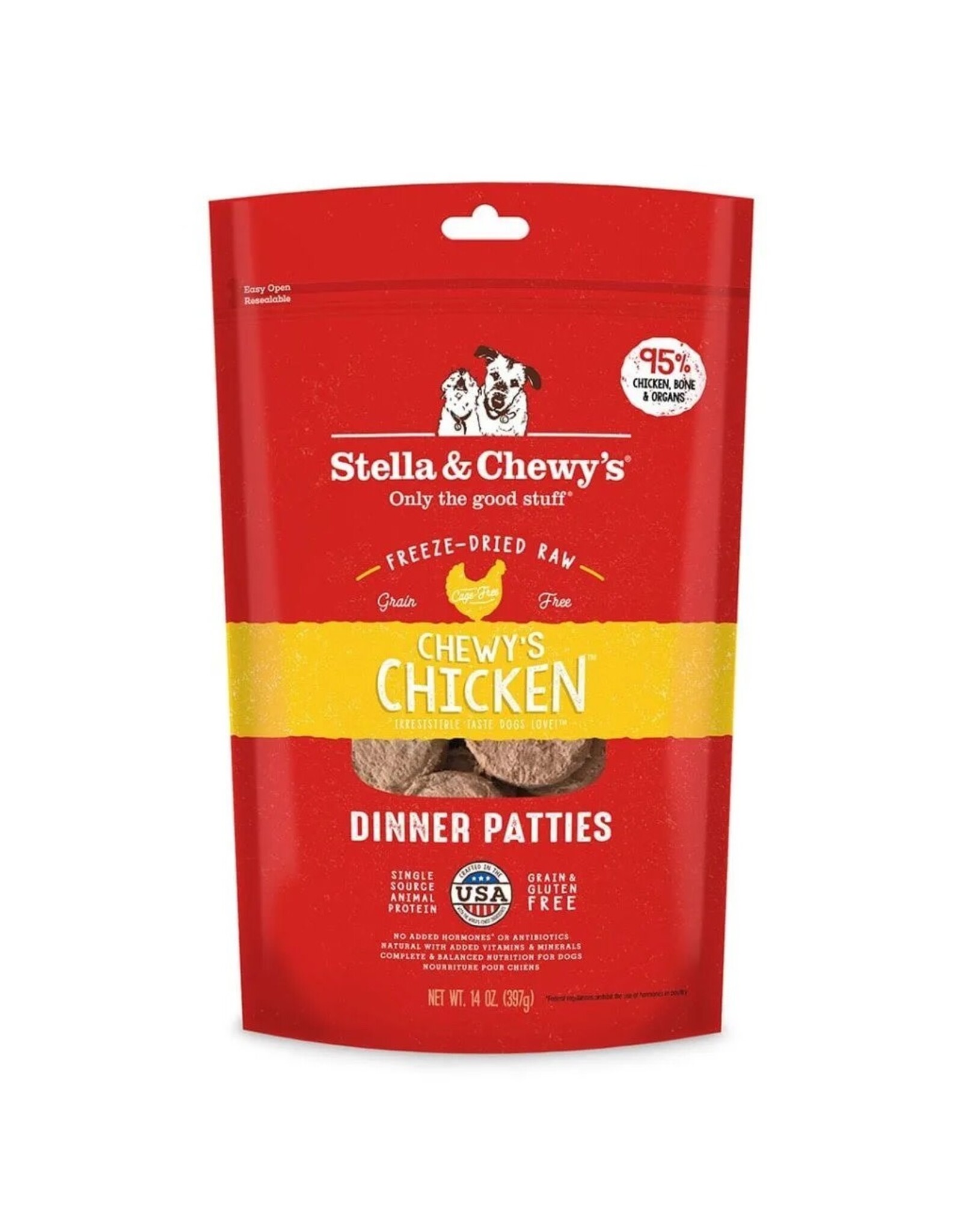 STELLA & CHEWYS STELLA & CHEWY CHICKEN PATTIES 25OZ