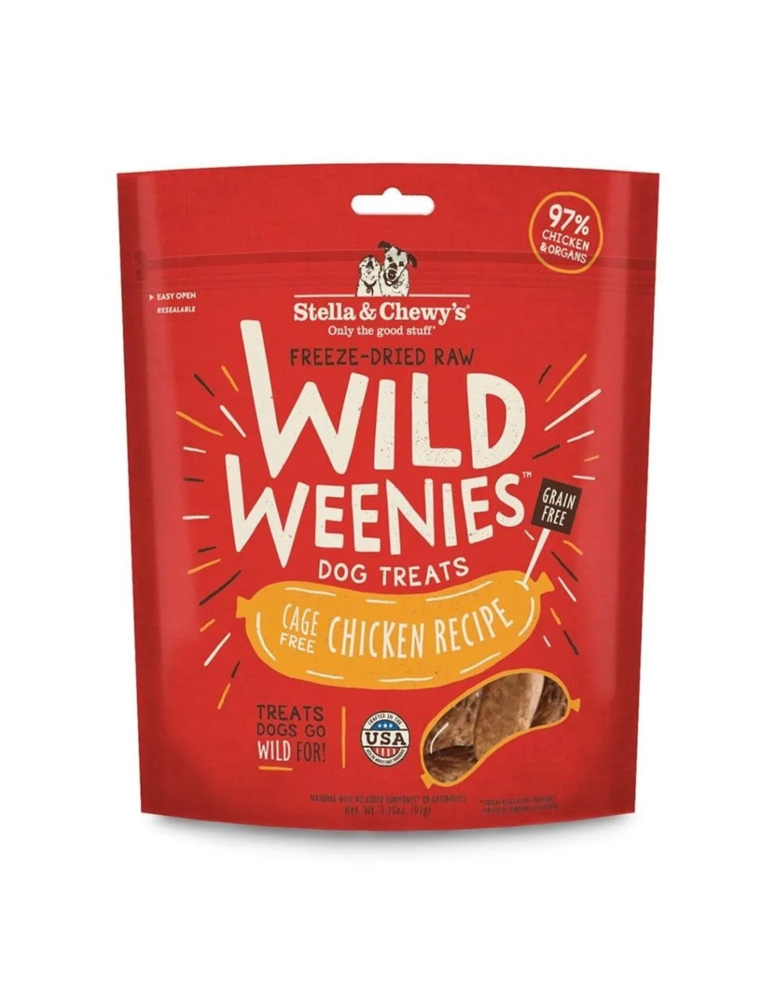 STELLA & CHEWYS STELLA & CHEWY CHICKEN WILD WEENIES 3.25OZ