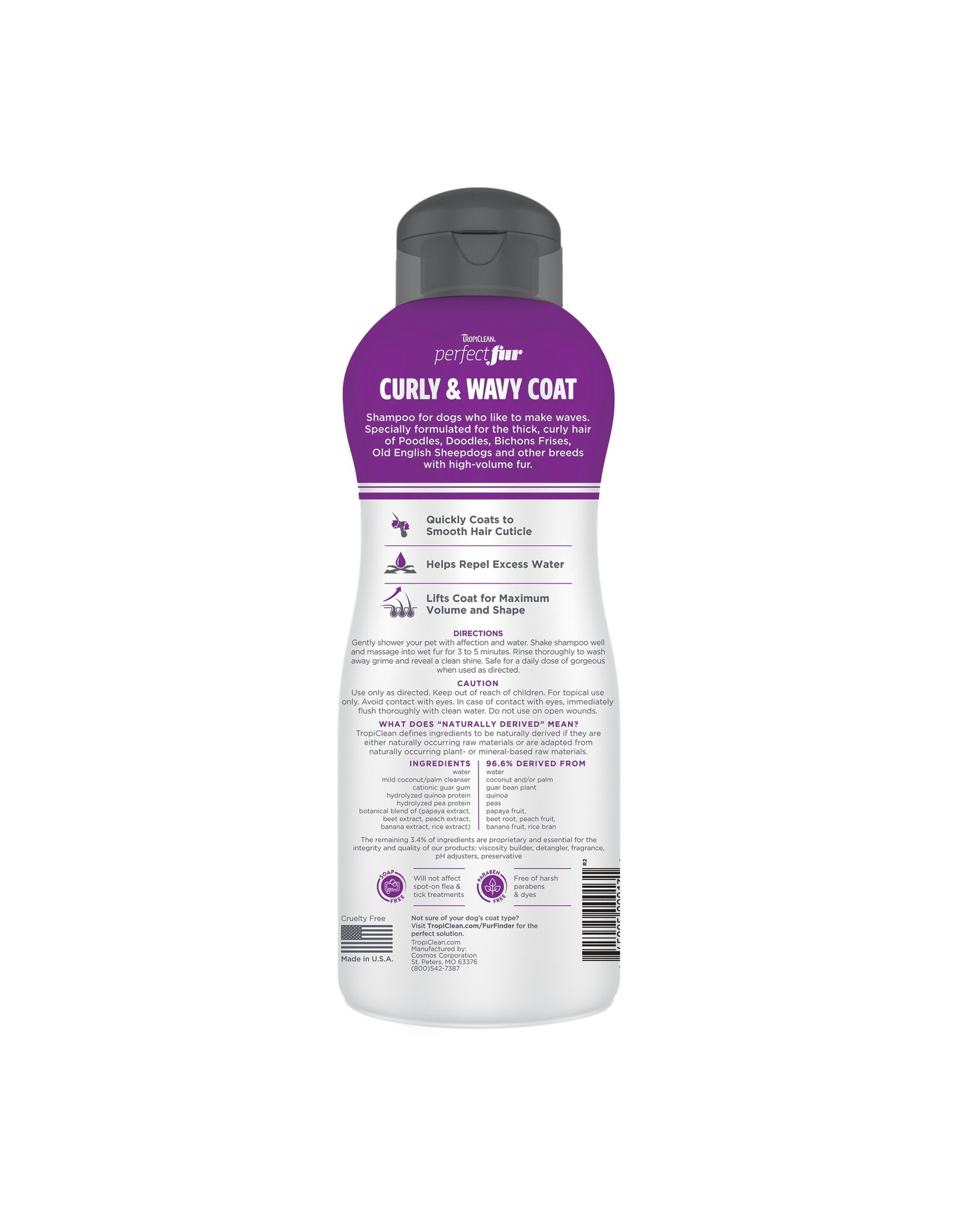 TROPICLEAN TROPICLEAN CURLY SHAMPOO 16OZ
