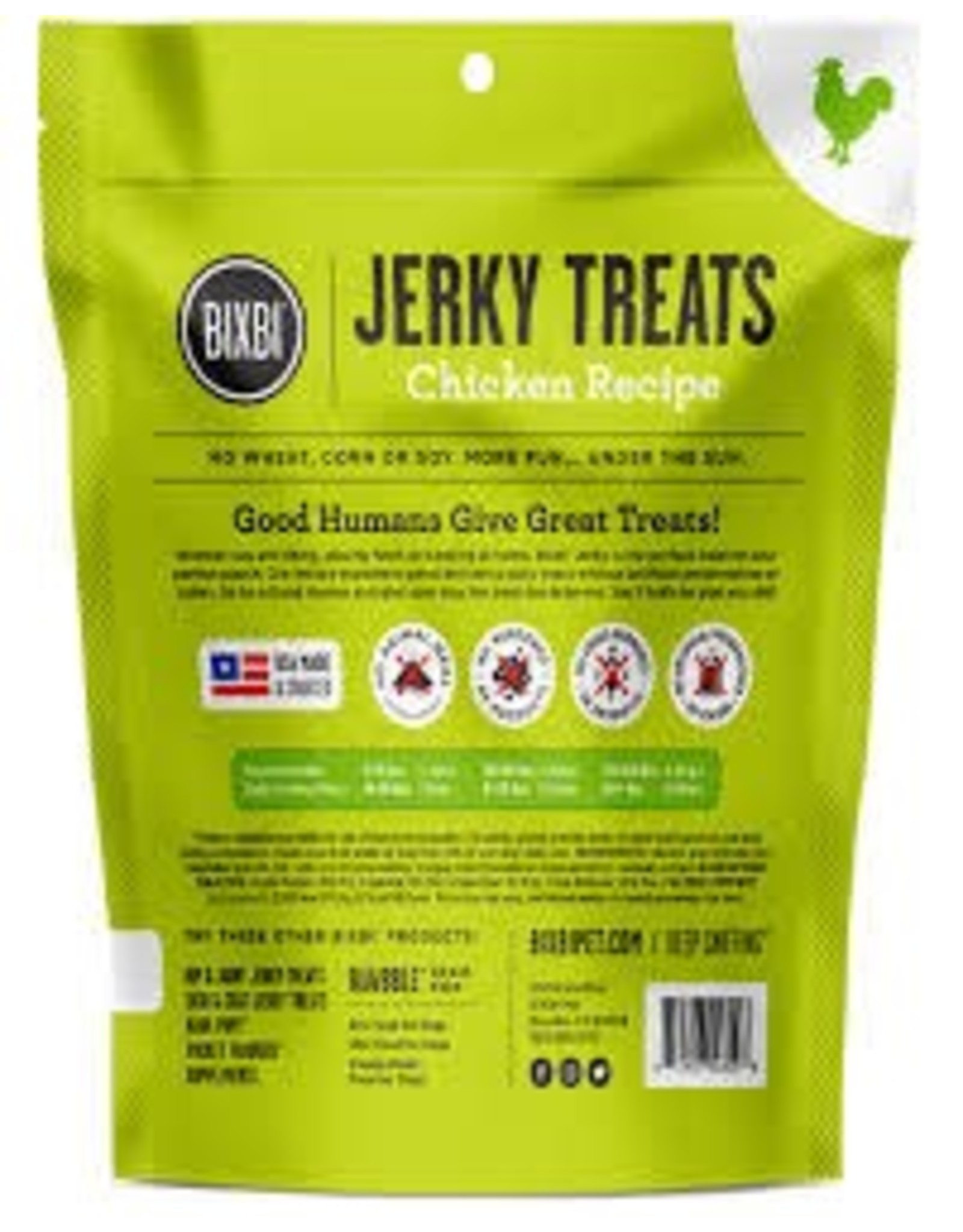 BIXBI BIXBI JERKY TREATS CHICKEN RECIPE 10OZ