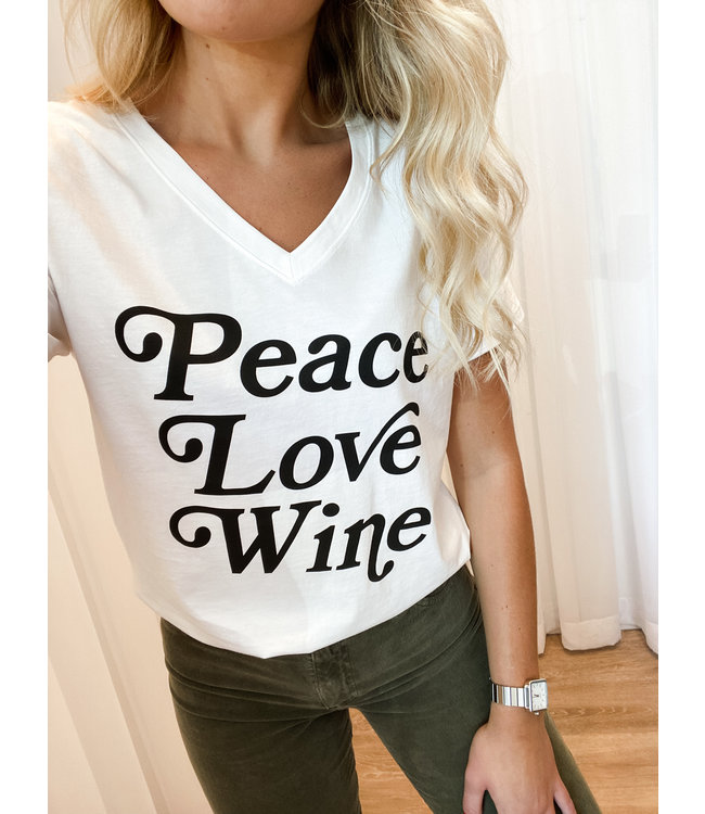 SOUTH PARADE T-SHIRT VIOLA - PEACE LOVE WINE -