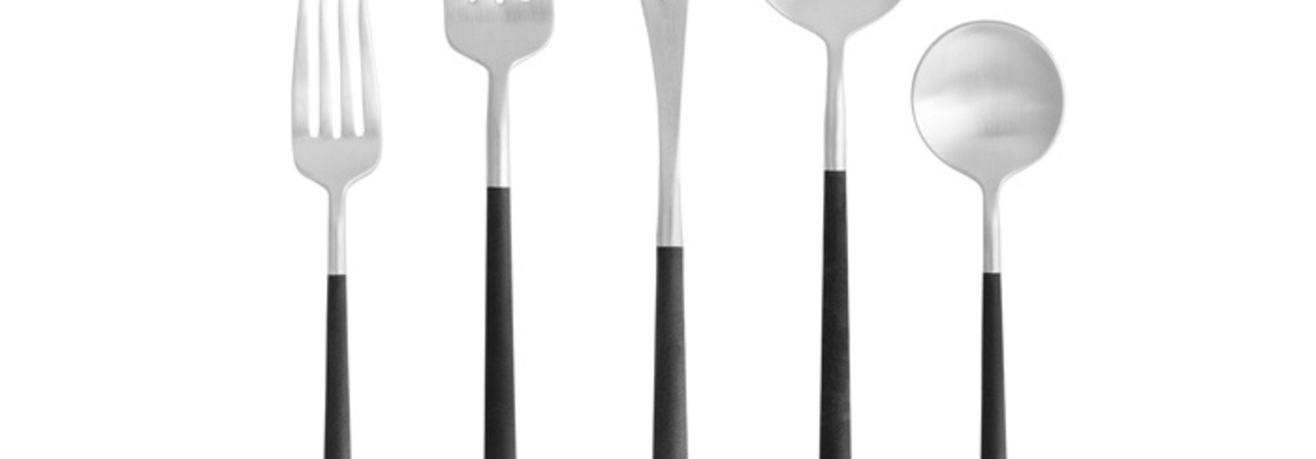 Mito | The Brushed Black Cable Flatware Set Collection