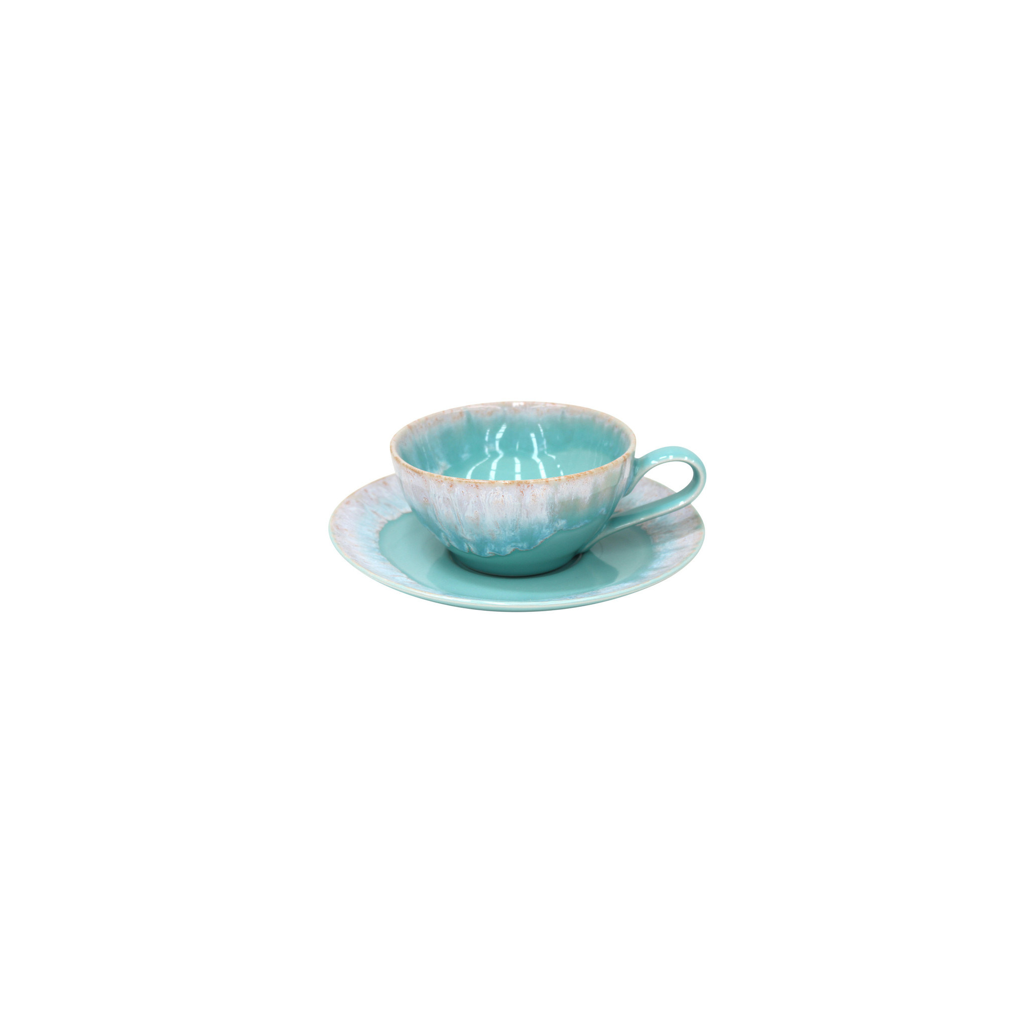 Casafina Taormina Stoneware Bathroom Accessories - Aqua