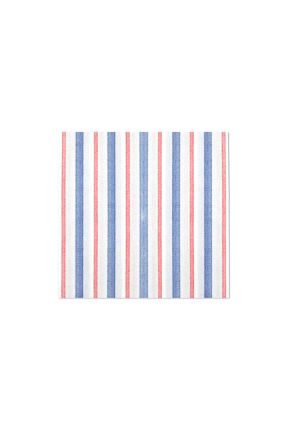 Americana Stripe | The Papersoft Cocktail Napkin Collection Pack of 20, Multi