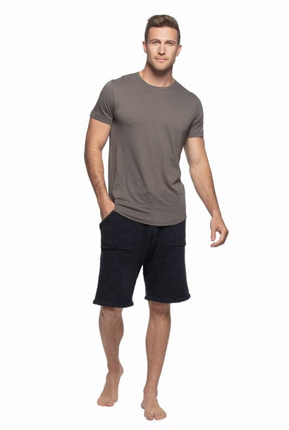 Malibu | The Men's Washed Jersey Short Sleeve Crew Collection, Steel -