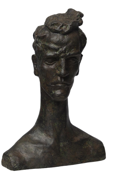 Pondering | The Sculpture Collection, Bronze Verdi - 9.75 inch x 6.25 Inch x 13.75 Inch