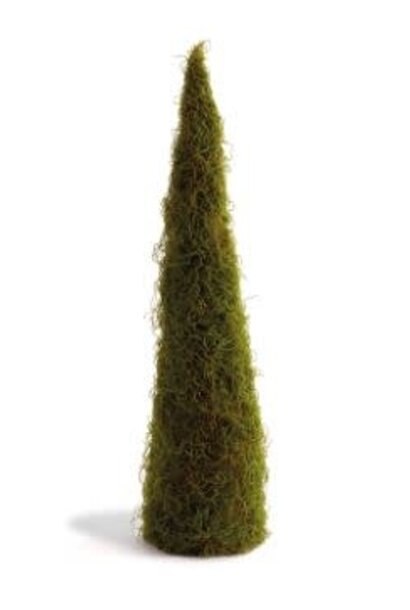 Mossy Cone | The Topiary Collection, Moss - 10.5 Inch x 10.5 Inch x 41 Inch