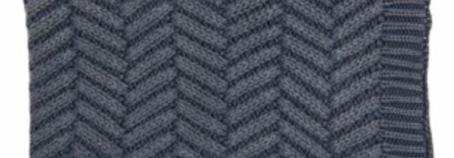 Washed Chevron | The Throw Collection, Blue - 60 Inch x 50 Inch