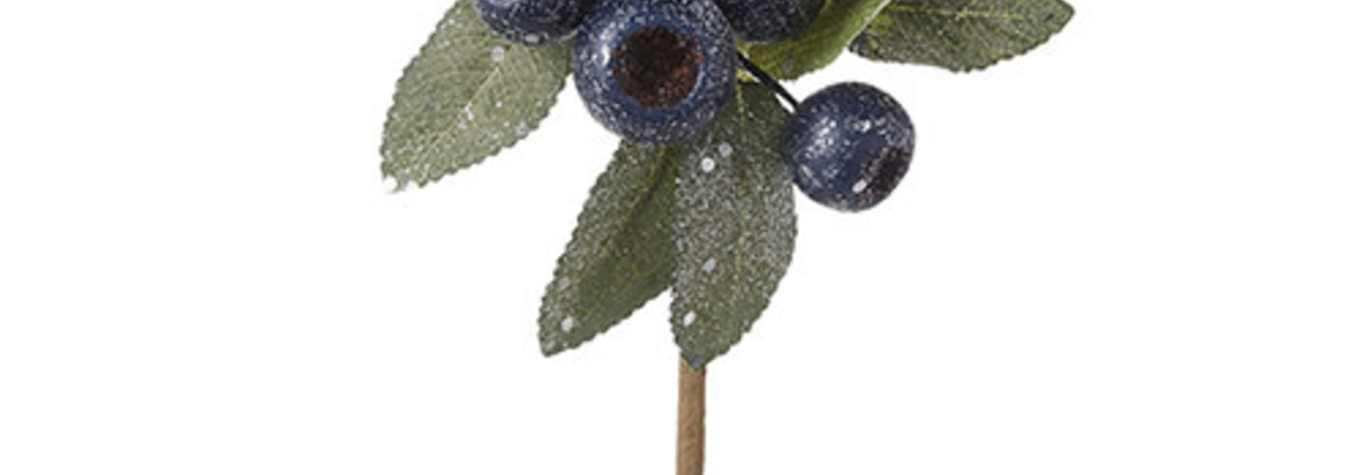 Pod Cluster | The Holiday Floral Collection, Blue - 4 Inch x 4 Inch x 11.5 Inch