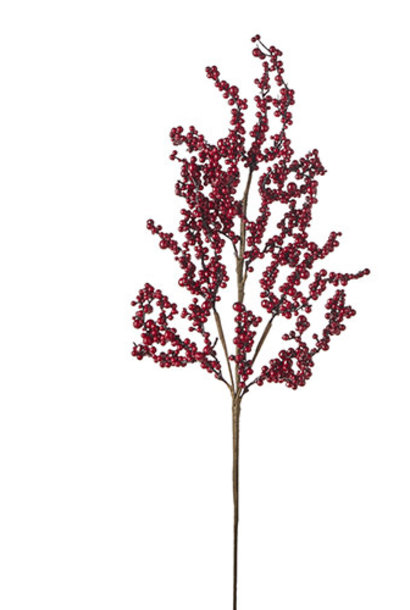 Winter Berries | The Holiday Floral Collection, Burgundy - 31 Inch