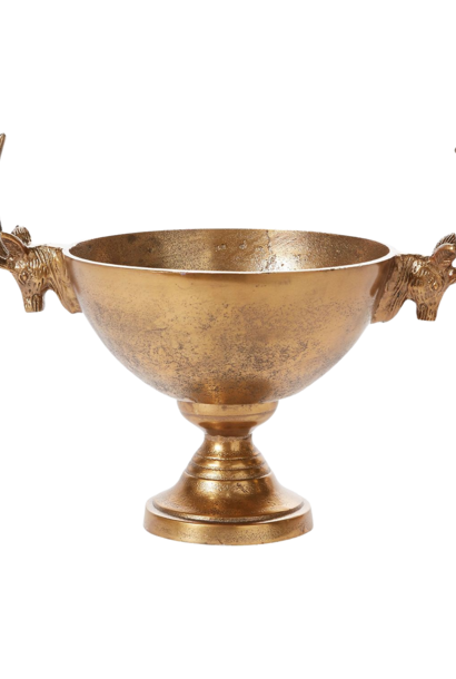 Buck Chalice | The Bowl Collection, Antique Gold - 16 Inch x 9.25 Inch x 11 Inch