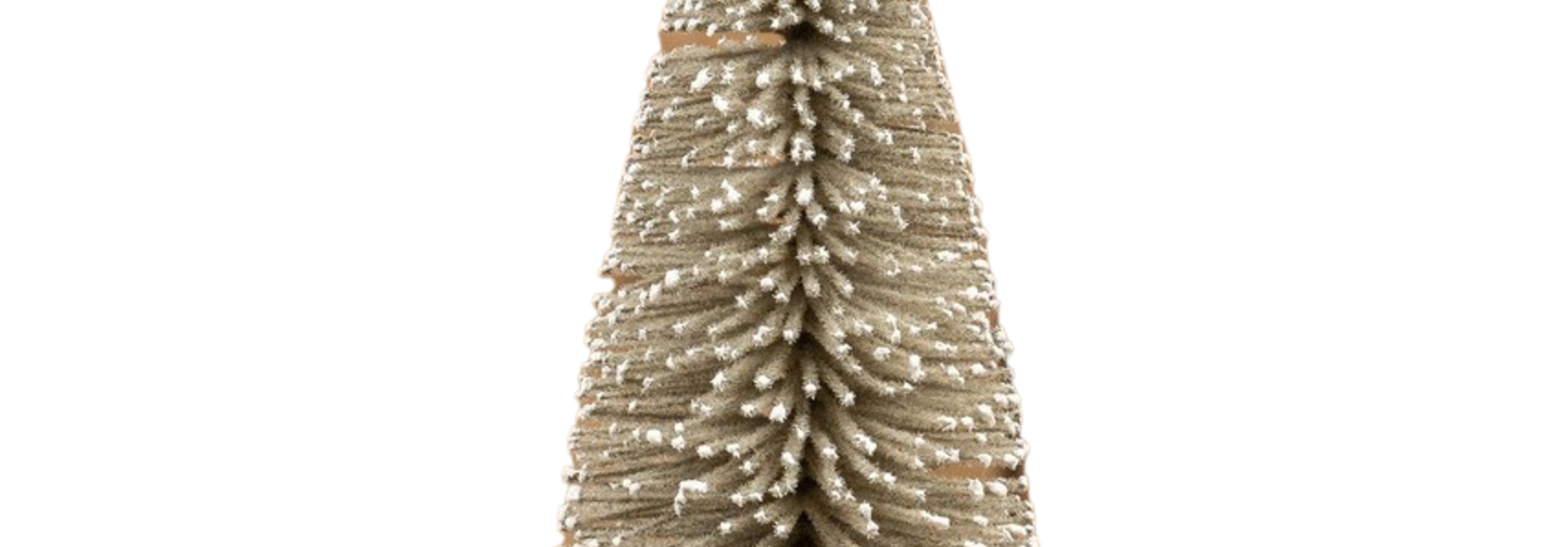 Flocked | The Holiday Tree Collection, Grey - 8 Inch
