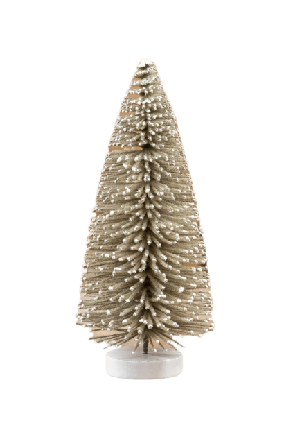 Flocked | The Holiday Tree Collection, Grey - 8 Inch