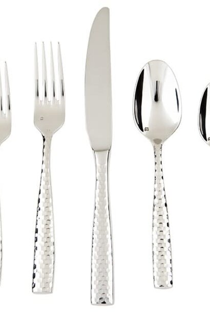 Five-Piece Place Setting | The Signature Flatware Collection, Lucca Facetted