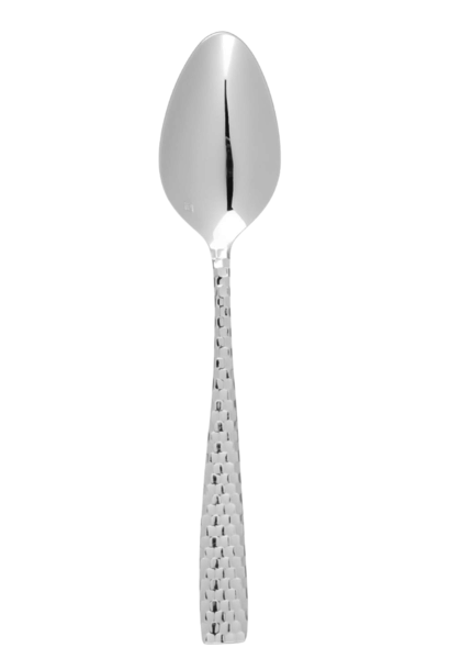 Serving Spoon | The Signature Flatware Collection, Lucca Facetted - 9.1 Inch