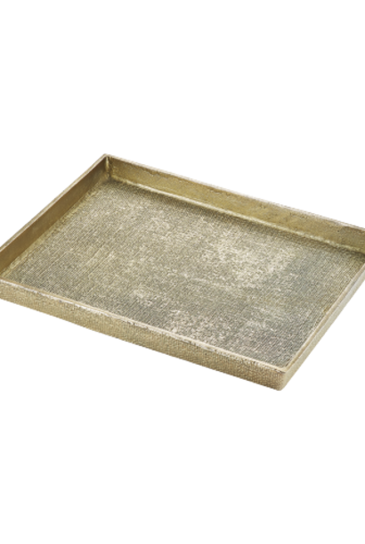 Hemp l The Tray Collection , Antique Brass - 1.5 Inch x 18 Inch x 14 Inch
