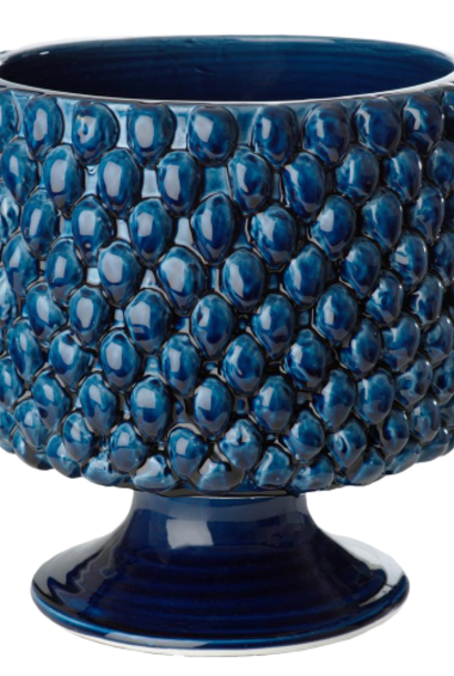 Vinci Pine Cone | The Planter Collection, Blue - 13 Inch x 13 Inch x 13 Inch