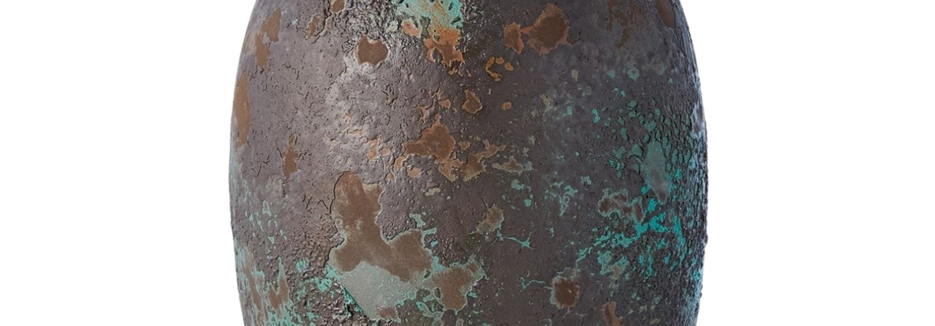 Patina Wide Vase | The Accessory Collection, Aged Brown - 17.5 Inch x 10.25 Inch x 10.25 Inch