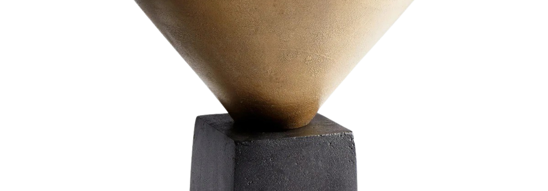 Mega | The Vase Collection, Black Bronze & Antique Brass - 16 Inch x 16 Inch x 14.5 Inch