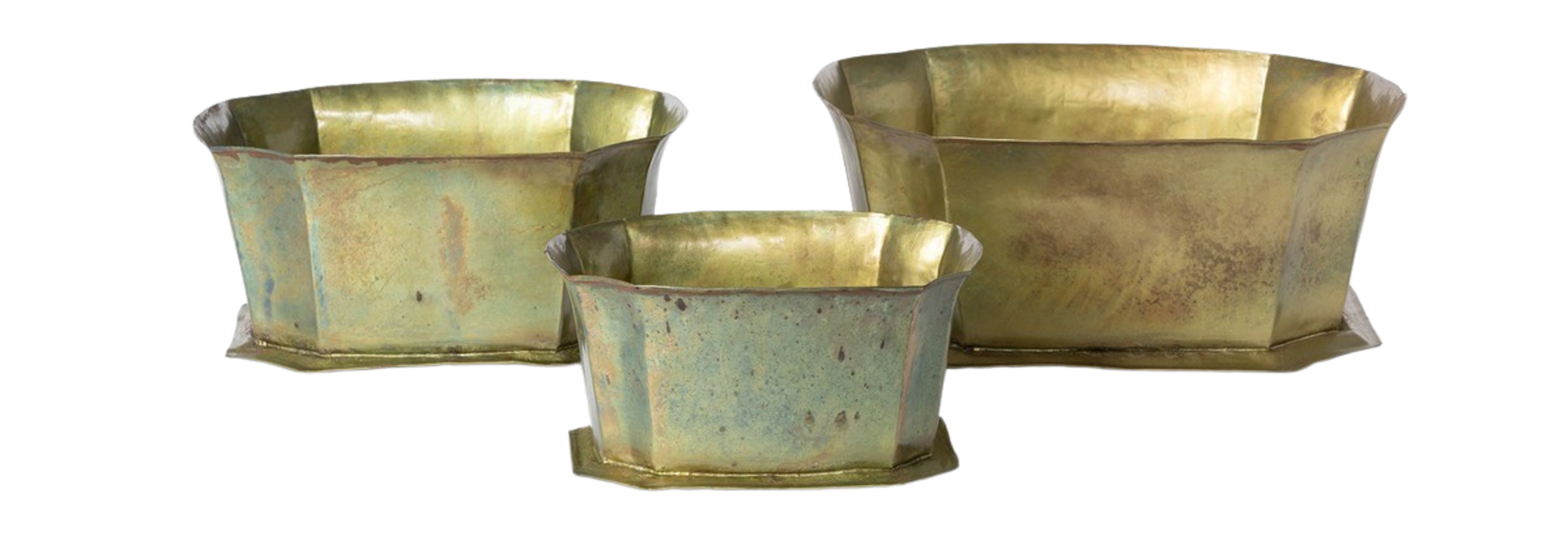 Conservatory | The Planter Collection, Patina Bronze - 10.25 Inch x 8.75 Inch x 5.25 Inch