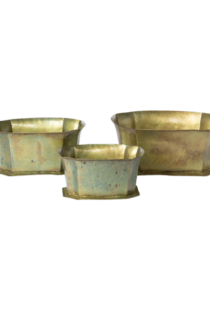 Conservatory | The Planter Collection, Patina Bronze - 10.25 Inch x 8.75 Inch x 5.25 Inch