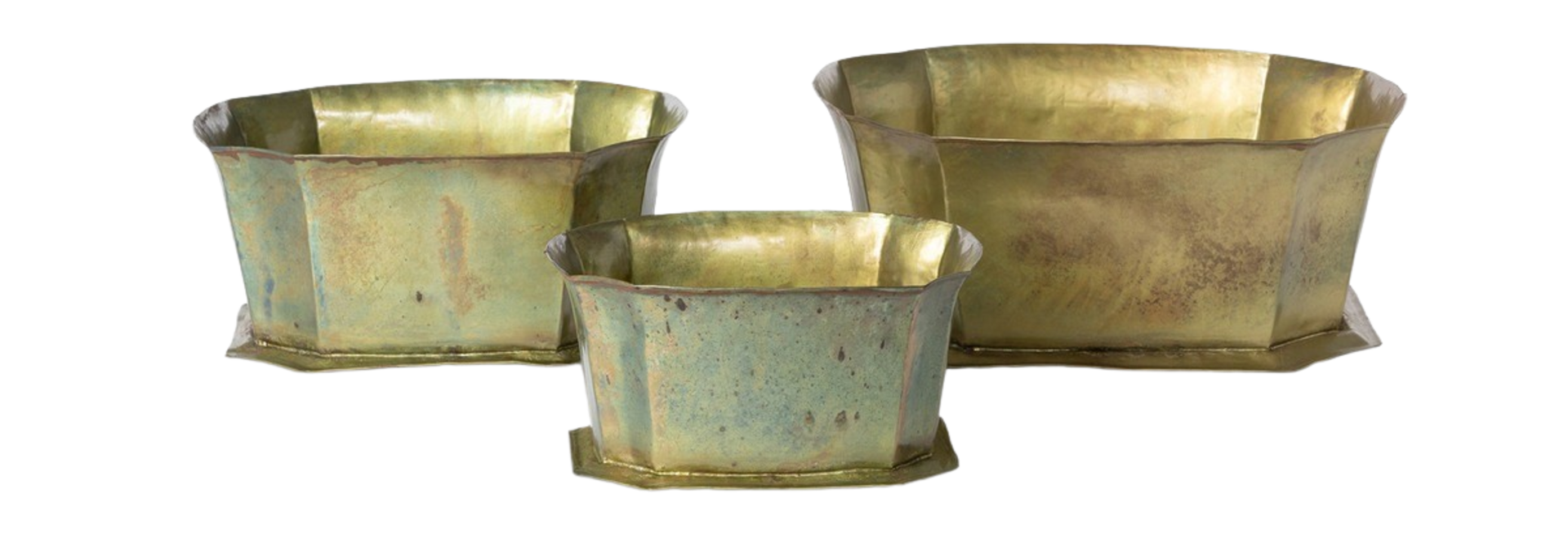 Conservatory | The Planter Collection, Patina Bronze - 13 Inch x 11 Inch x 5.75 Inch