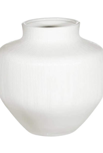 Tuscan | The Vase Collection, White - 12 Inch x 10 Inch x 10 Inch