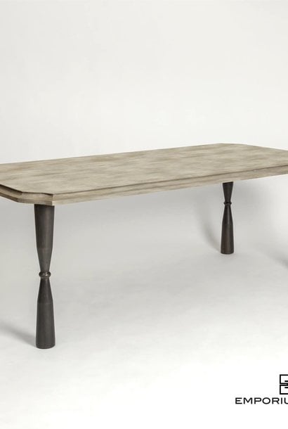 Tallulah | The Dining Table Collection, Ash & Bronze -  96 Inch x 40 Inch x 30 Inch