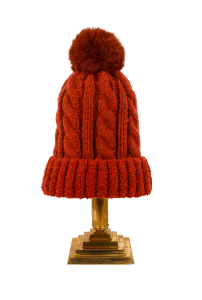 Freya | The Bobble Hat Collection, Rust - One Size