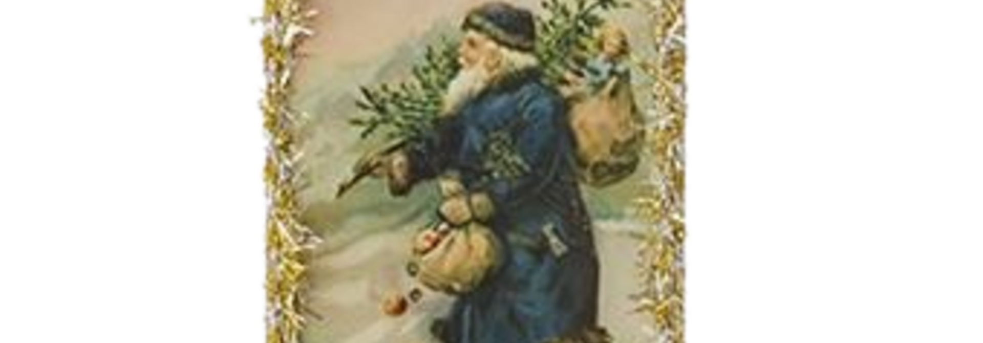 Santa Postcard No. II | The Holiday Ornament Collection - 6 Inch