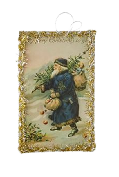 Santa Postcard No. II | The Holiday Ornament Collection - 6 Inch