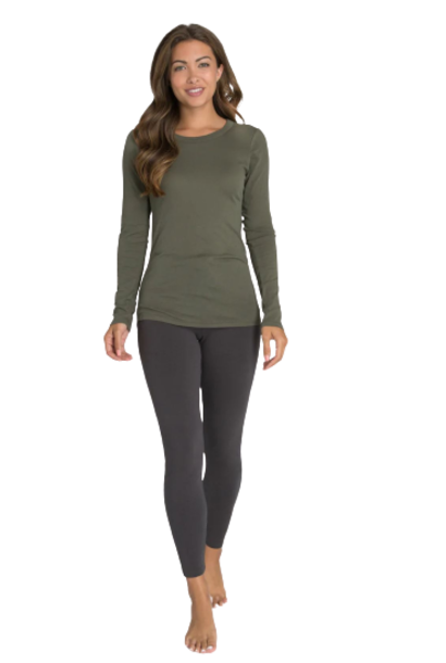 Malibu | The Women's Loose Jersey Long Sleeve Tee Collection, Olive -