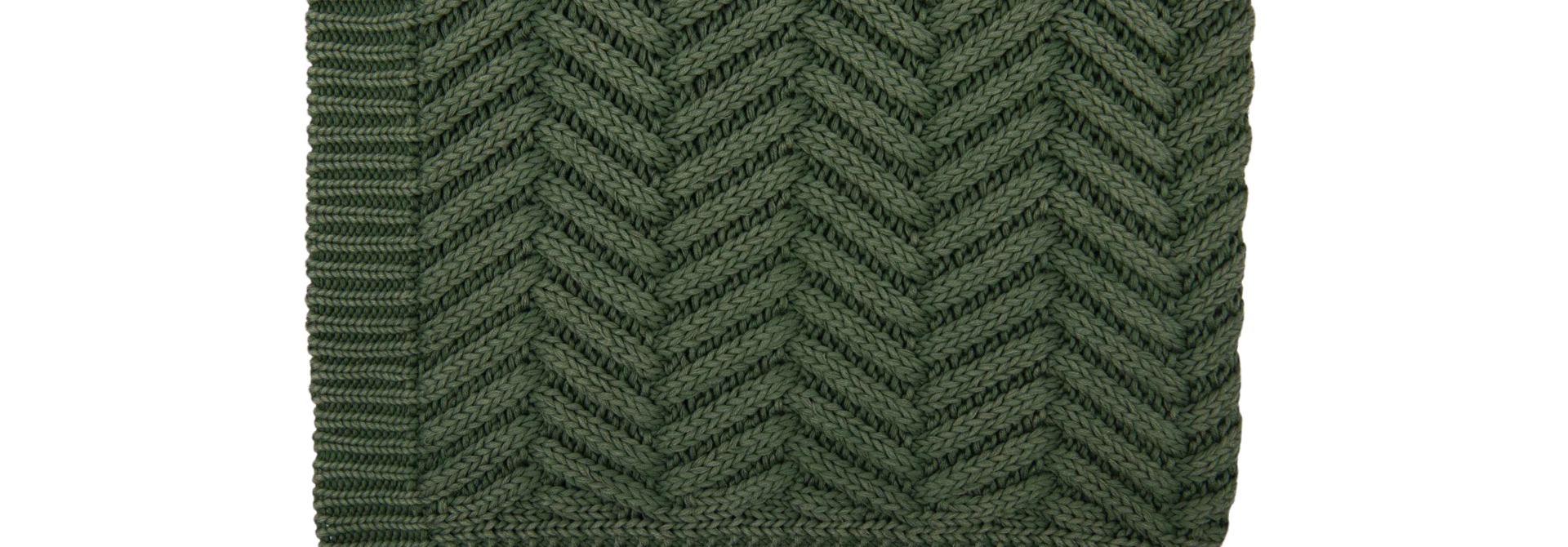 Washed Chevron | The Throw Collection, Seaweed Green - 60 Inch x 50 Inch