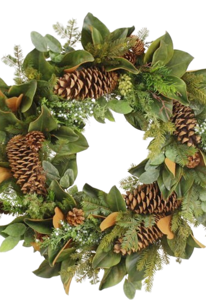Montana Wood | The Holiday Wreath Collection - 32 Inch x 32 Inch x 12 Inch