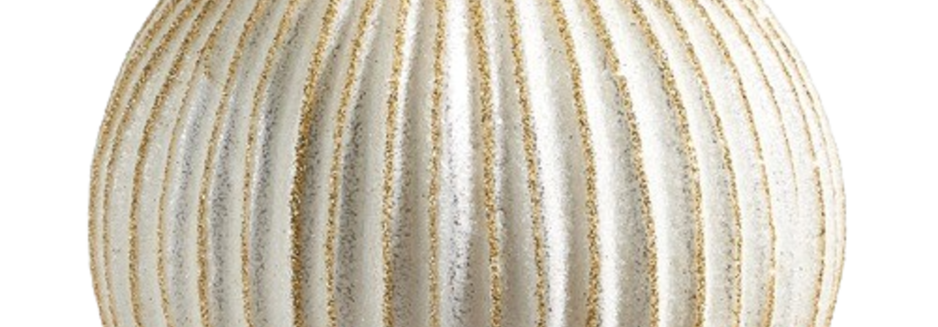 O'Tannenbaum | The Holiday Ornament Collection, Ivory & Gold - 5 Inch x 5 Inch