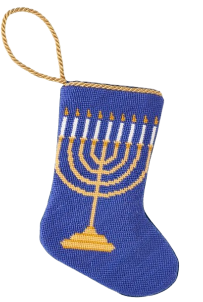 Light the Menorah | The Bauble Stockings Collection - 4.25 Inch x 6 Inch