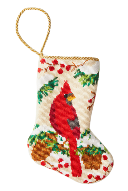 Christmas Cardinal | The Bauble Stockings Collection - 4.25 Inch x 6 Inch