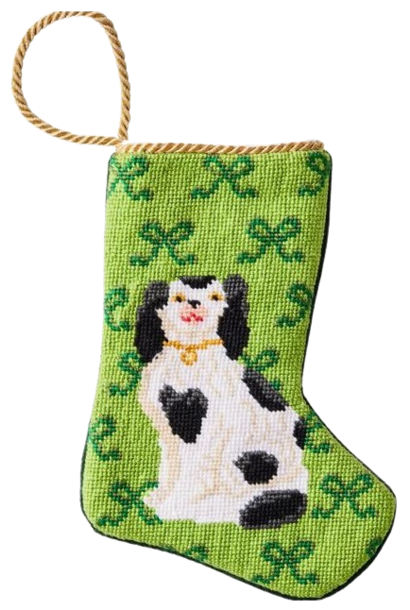 Sitting Like Royalty | The Bauble Stockings Collection, Green - 4.25 Inch x 6 Inch