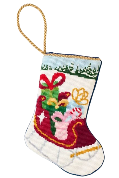 Santa's Bountiful Sleigh | The Bauble Stockings Collection - 4.25 Inch x 6 Inch