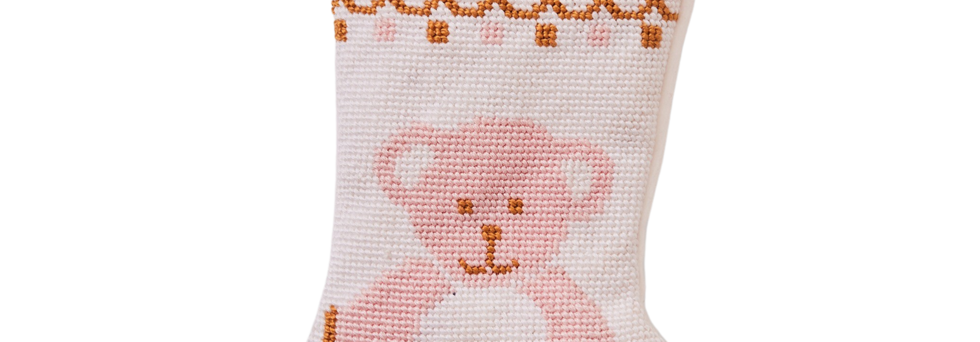 Bear-y Christmas | The Bauble Stockings Collection, Pink - 4.25 Inch x 6 Inch