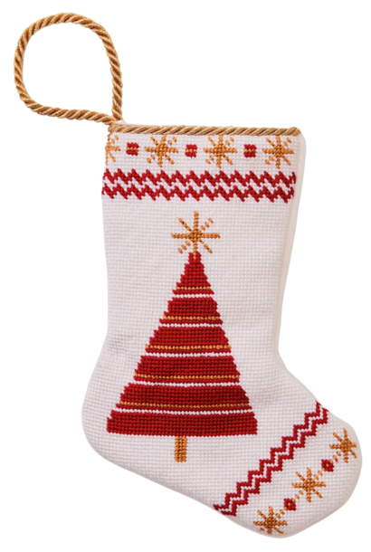 Brightly Shining Tree | The Bauble Stockings Collection - 4.25 Inch x 6 Inch