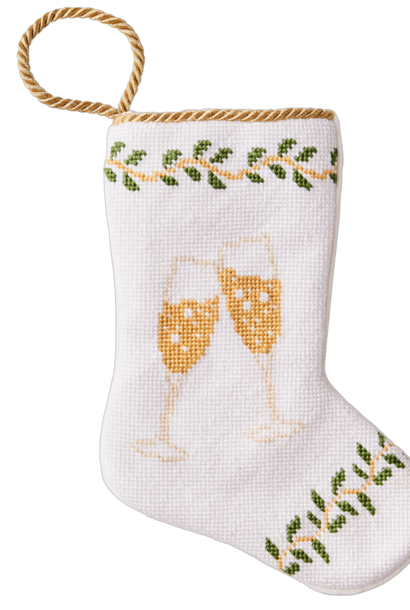 Champagne Toast | The Bauble Stockings Collection - 4.25 Inch x 6 Inch