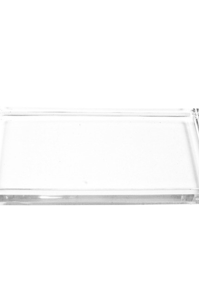 Tray | The Accessory Collection, Lucite - 12 Inch x 6 Inch x 1 Inch