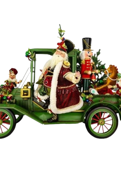 Santa's Delivery Service | The Mark Roberts Limited Edition Santa Collection, Muti - 48 Inch x 24 Inch x 37 Inch