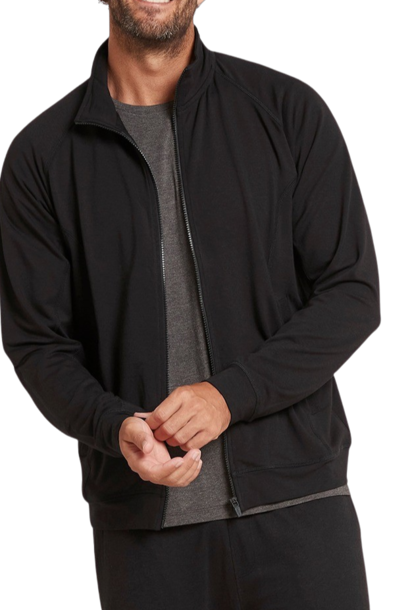 Essential Zip-Up Jacket | The Men's Loungewear Collection, Black -