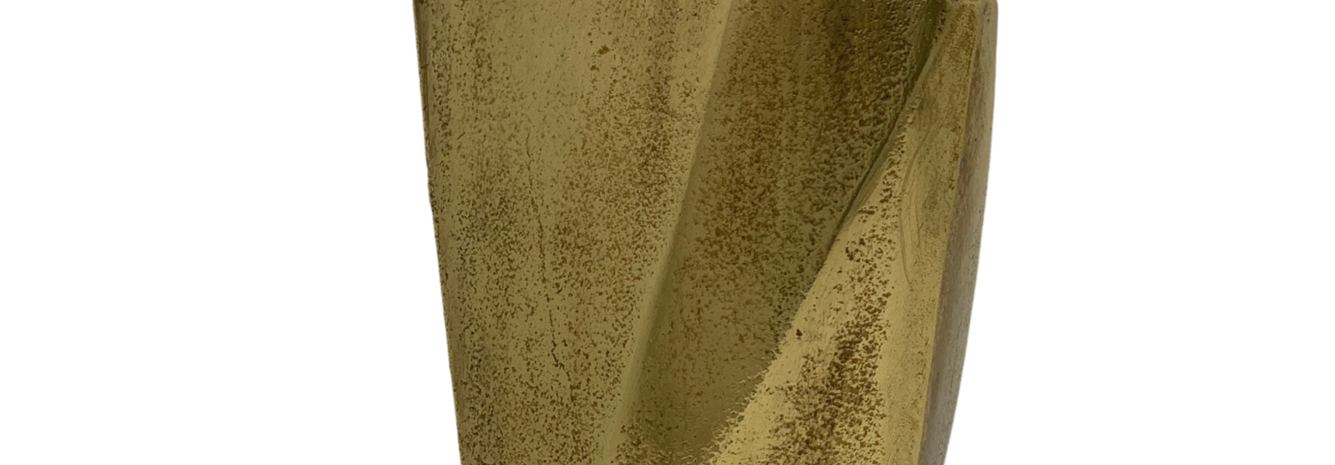 Organic | The Vase Collection, Brass - 7 Inch x 5 Inch x 12 Inch