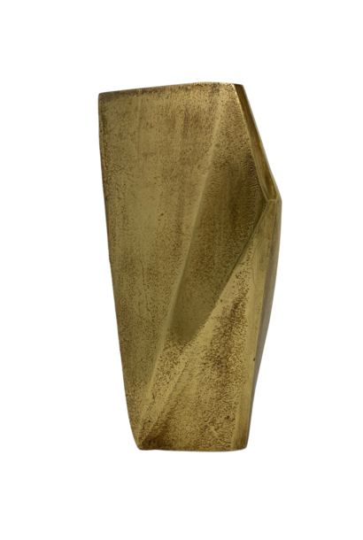 Organic | The Vase Collection, Brass - 7 Inch x 5 Inch x 12 Inch