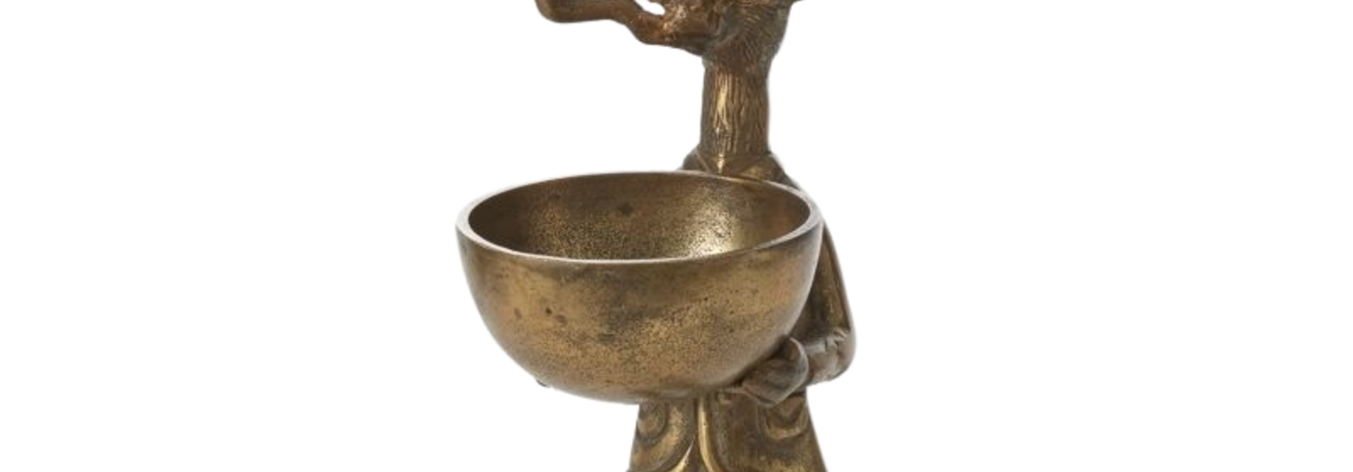 Frankie | The Bowl Collection, Brass - 4.75 Inch x 6 Inch x 16.25 Inch